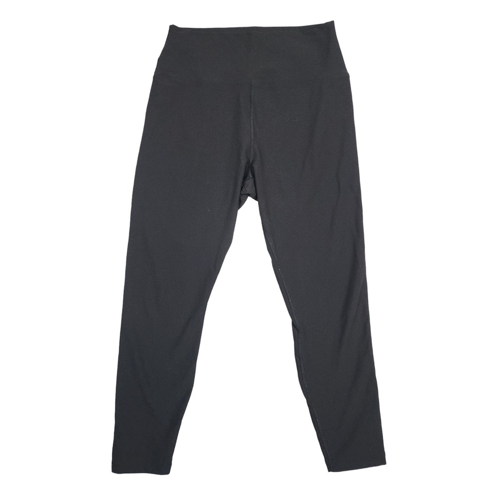 Peloton Women's Black High Rise Spell Out Ankle Workout Cycling Leggings Size XL